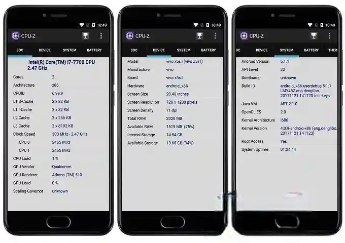 Android CPU-Z v1.52 高级直装版 硬件检测工具 - 阿拉丁下载-阿拉丁下载
