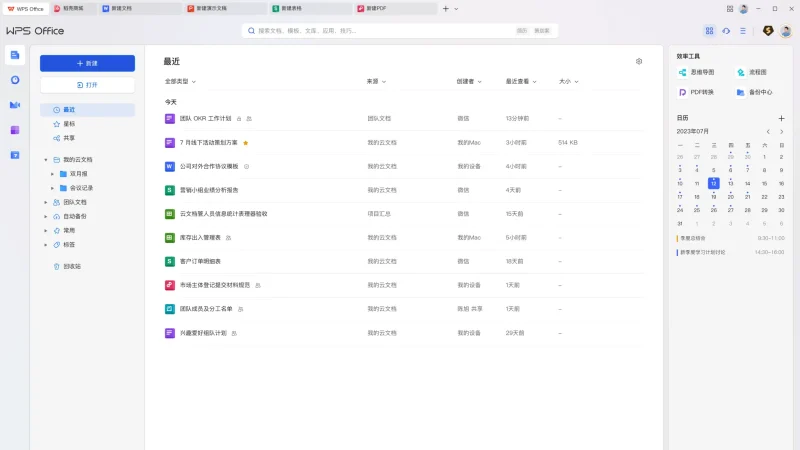 PC WPS Office 2023 v12.8.2.18205 免激活、去水印、优化专业增强版-阿拉丁下载