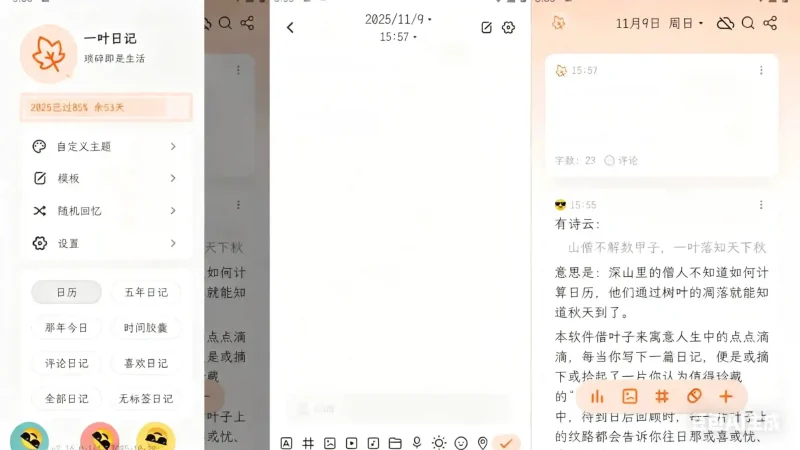 Android 一叶日记 v2.16.0 简洁方便的日记便签记事本，解锁会员版-阿拉丁下载