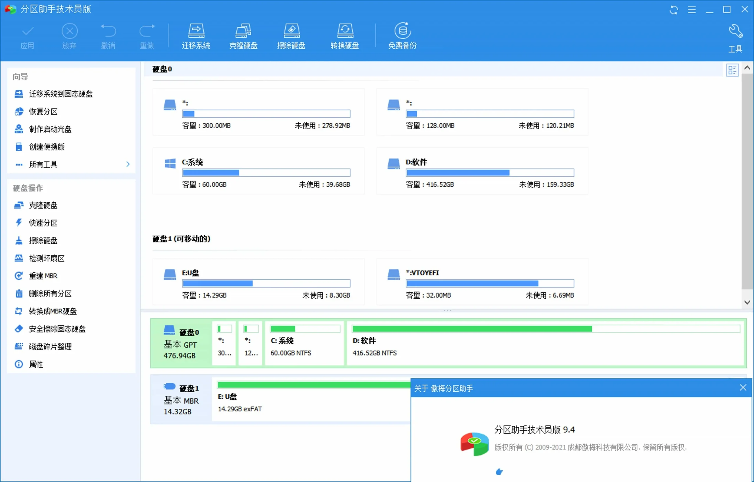 PC AOMEI Partition Assistant v10.9.2 傲梅分区助手简单易用的无损分区软件-阿拉丁下载
